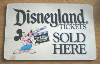 Disneyland Tickets Here Sign - The Disney Store