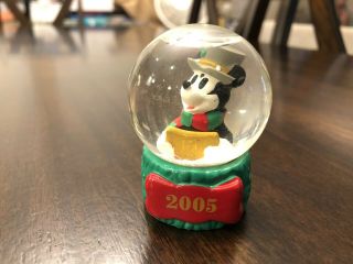 Disney 2005 Jc Penny Mickey Mouse Mini Snow Water Christmas Globe