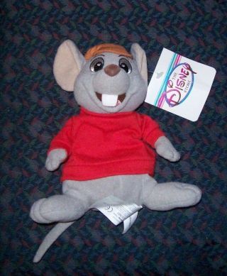 Disney Store 7 - Inch Bernard & Orville (rescuers) Plush Bean Bags With Tag