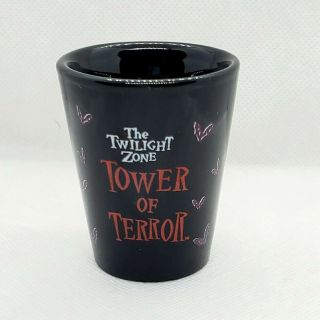 Disney Mgm Studios I Survived The Twilight Zone Tower Of Terror Shot Glass Black