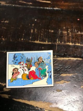 Disney Wdw Pin Trading Around The World Lilo & Stitch Snow Day Family Pin