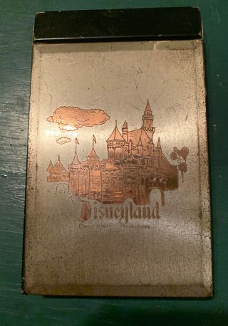 1955 Vintage Disneyland Note Pad W/paper.