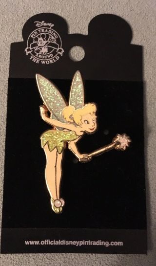 Disney Tinkerbell Pin Sparkle Wings Wand Peter Pan