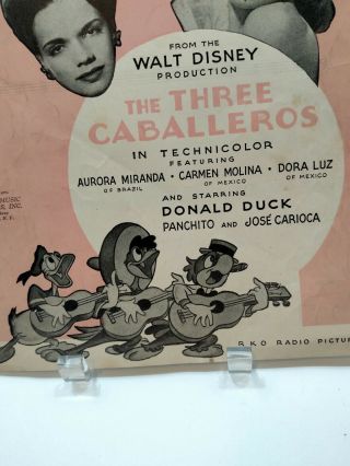 1943 You Belong To My Heart Sheet Music Walt Disney The Three Caballeros T8 2