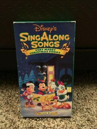 Disney Sing Along Songs Vhs - Very Merry Christmas Songs Volume 8,  Mickey Mouse