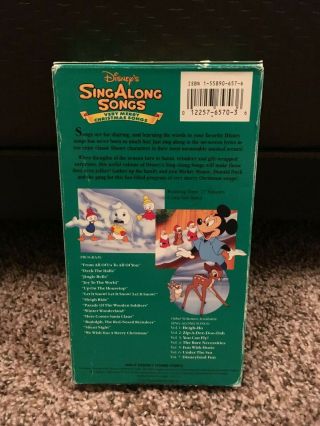 Disney Sing Along Songs VHS - Very Merry Christmas Songs Volume 8,  Mickey Mouse 2