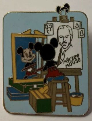 Disney World - Norman Rockwell Self Portrait - Mickey Mouse Variation Pin