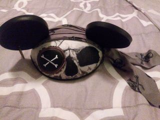 Disney Pirates Of The Caribbean Mickey Mouse Ears Hat One Size