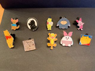 Disney Trading Pins,  Tigger,  Pooh,  Eeyore And Piglet