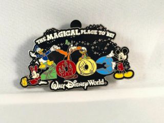 Disney Wdw - The Magical Place To Be 2003 Pin Mickey Minnie Donald Goofy Pluto