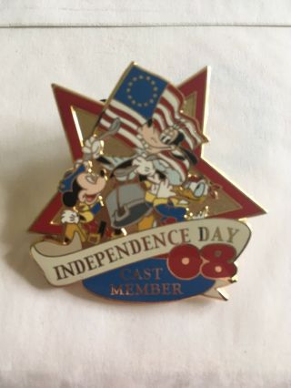 Wdw - Cast Member - Independence Day 2008 Limited Edition 1000 Disney Pin 62727