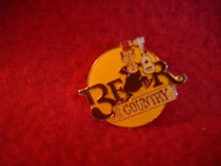 Vintage Walt Disney Prod Collector Bear Country Henry Bear Jamboree Lapel Pin