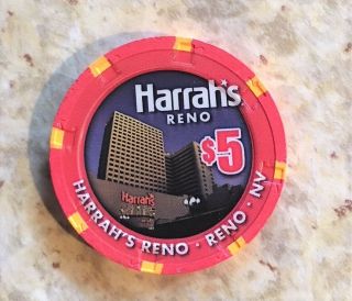 $5.  00 Casino Chip From Harrah 