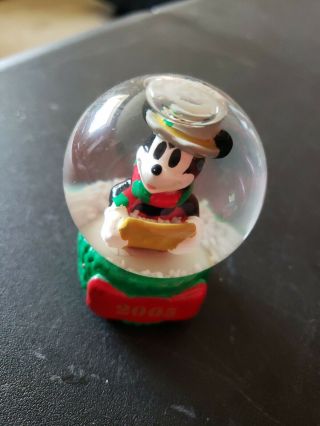 Disney 2005 Christmas Caroling Mickey Mouse Mini Snow Globe Jc Penney