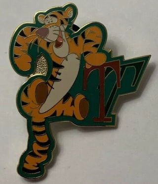Disney - Tigger Bouncing By The Letter T - Winnie The Pooh - 2000 Pin