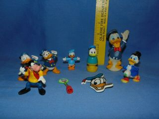 Disney Donald Duck Pvc Figures - Cake Topper Goofy Scrooge Mcduck