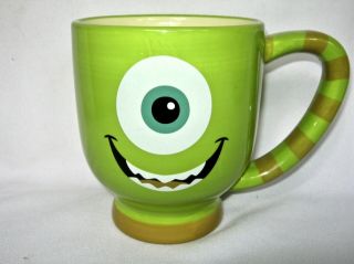 Authentic Large 20 Oz Pixar Disney Parks Monsters Inc Mike Wazowski Coffee Mug