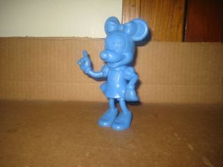 Vintage 1960 ' s Louis Marx Walt Disney Prod.  MINNIE MOUSE Hard Plastic Figurine 2