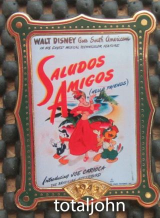 Disney 12 Months Of Magic - Movie Poster Saludos Amigos Pin
