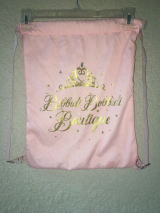 Disney Park Princess Bibbidi Bobbidi Boutique Pink Bag Back Pack