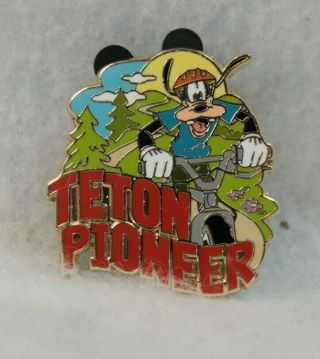 Dvc Adventures By Disney Quest For The West Teton Pioneer Goofy Vacation Pin