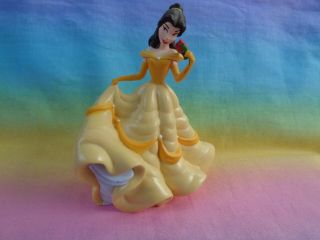Disney Princess Beauty & The Beast Belle W/ Rose Pvc Figure Or Cake Topper