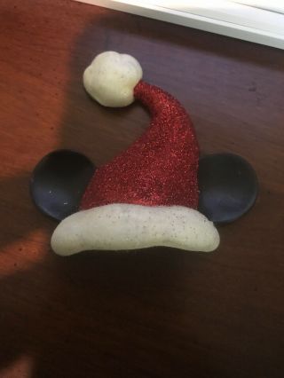Walt Disney Mickey Mouse Christmas Santa Hat Refrigerator Magnet (f9)