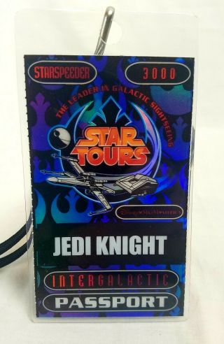 Disney Mgm Hollywood Studios Star Wars Star Tours Jedi Intergalactic Passport