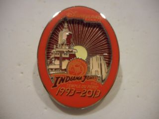 Indiana Jones 1993 - 2013 & The Temple Of Doom 3 - D Disney Pin Limited Edition 600