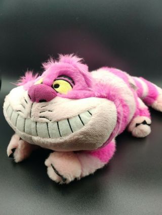 Alice In Wonderland Cheshire Cat Disney Store 18 " Plush Pink Purple Stuffed Toy