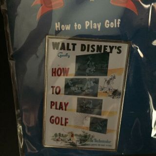 12 Months Of Magic Movie Poster How To Play Golf Disney Pin 11424