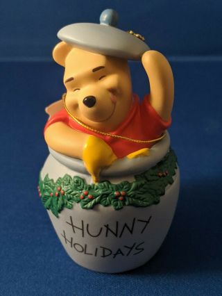 Disney Winnie The Pooh & Friends " Hunny Holidays " Ceramic Christmas Ornament
