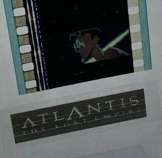 Disney Animation Movie Film Strip 5 Cells Atlantis: Lost Empire Milo Thatch