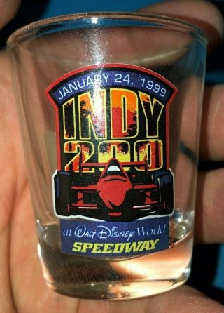 Walt Disney World Older Indy 200 1/24/1999,  Wdw Speedway Souvenir Shot Glass