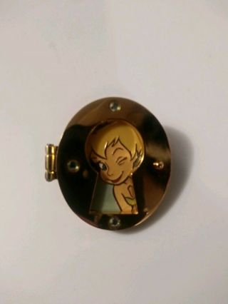 Disney Store Japan Tinker Bell Winking Through Golden Keyhole Hinged Pin