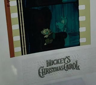 Disney 35mm Animation 5 - Frame Strip Mickey’s Christmas Carol Scrooge Mcduck