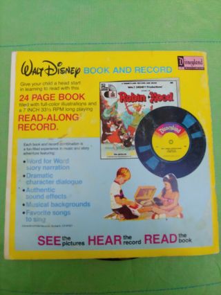 Walt Disney Presents Winnie The Pooh & Tigger Too 24 Page Read Along Book/Record 2