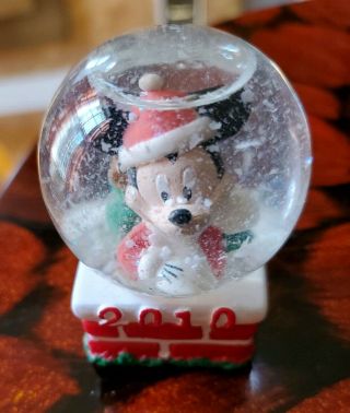 Disney Mickey Mouse Collectible Mini Snow Globe 2010 Black Friday Jcpenney