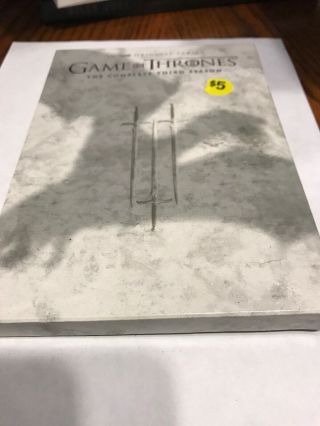 Dvd.  Played Once.  The Game Of Thrones Complete Third Season