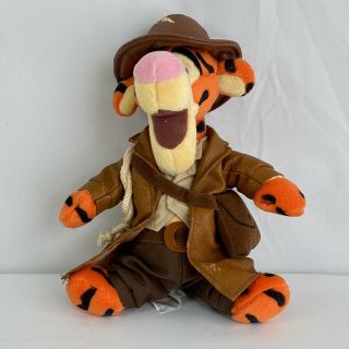 Walt Disney World Indiana Jones Adventurer Tigger Plush Beanbag - 10 "