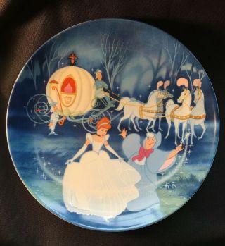 Walt Disney 1988 Edwin M.  Knowles Cinderella Bibbidi - Bobbidi - Boo Plate