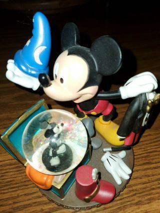 Disney Mickey Mouse Mini - Snow Globe Theater Steamer Trunk Steamboat Willie