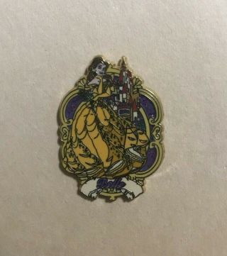 Disney Pin Ds 12 Months Of Magic Series Belle With Castle Retired