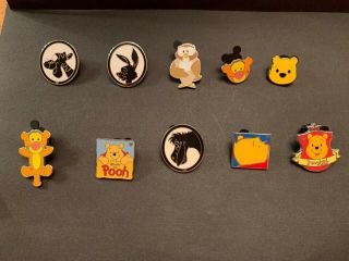 Disney Trading Pins,  Tigger,  Pooh,  Eeyore,  Rabbit And Owl