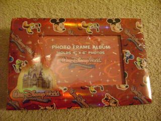 Walt Disney World Photo Album Holds 4 " X 6 " Up To 100 Photos W/ Tags