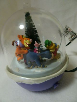 Winnie The Pooh And Tigger Too Plug In To Christmas Tree Light Strand Round Orna