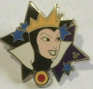 Wicked Queen Star Snow White Villain Disney Hm Pin M