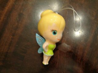 Hallmark Disney Princess Glossy Decoupage 3.  5 " Ornament - Tinker Bell