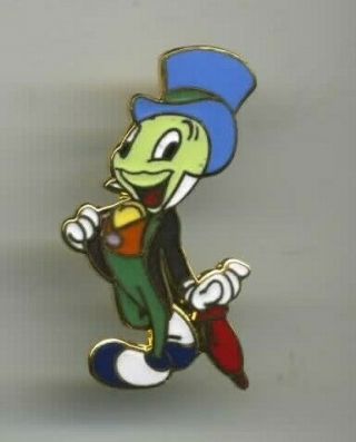 Disney Pinocchio Jiminy Cricket Umbrella Pin On Card