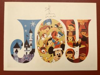 Postcard Disney Christmas Card 1968 Features It 